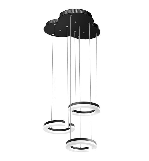 763337 Подвес UNITARIO 34.5W LED 3795LM ЧЕРНЫЙ МАТОВЫЙ 3000K