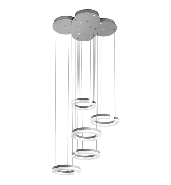 763439 Подвес UNITARIO 46W LED 5060LM СЕРЕБРО МАТОВЫЙ 3000K