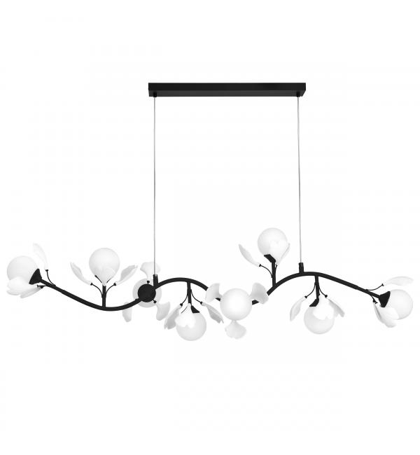 799087 Люстра CERAMO BW 8х6W(led) G9 ЧЕРНЫЙ/БЕЛЫЙ