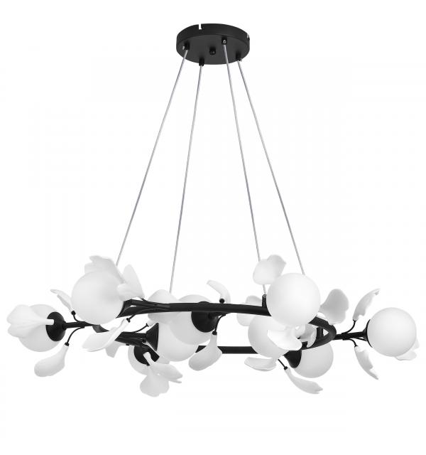 799097 Люстра CERAMO BW 9х6W(led) G9 ЧЕРНЫЙ/БЕЛЫЙ