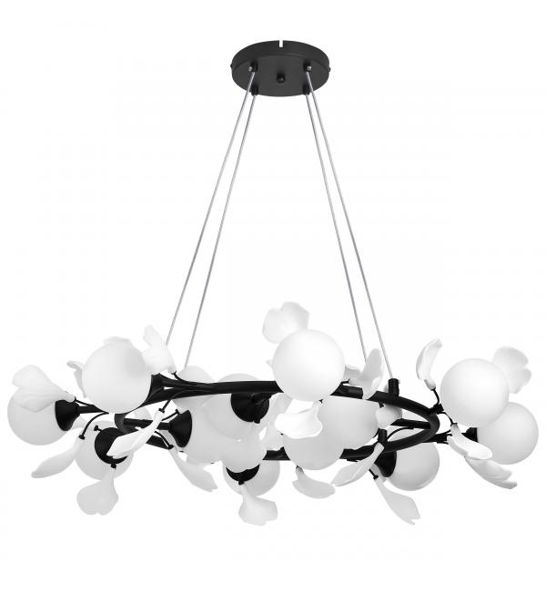 799127 Люстра CERAMO BW 12х6W(led) G9 ЧЕРНЫЙ/БЕЛЫЙ