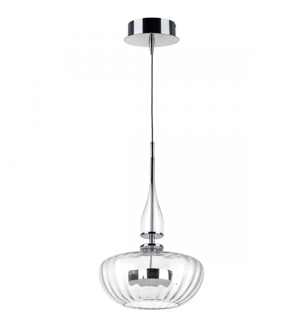 804400 Люстра ASTRA LED 12W 600LM ХРОМ/ПРОЗРАЧНЫЙ 3000K