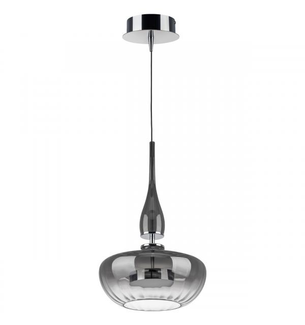 804401 Люстра ASTRA LED 12W 580LM ХРОМ/ДЫМЧАТЫЙ 3000K