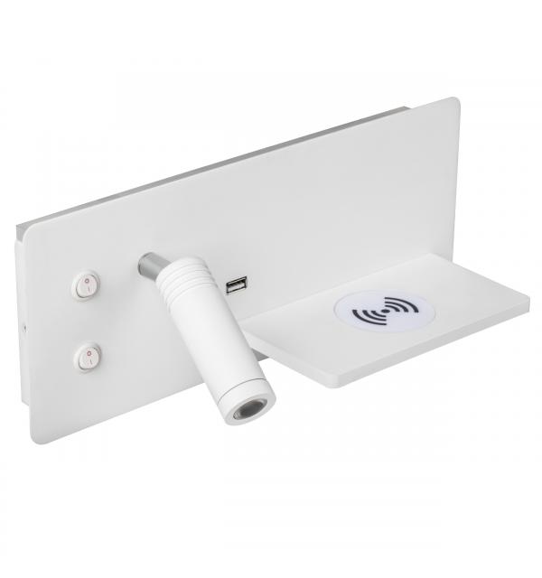 808556 Бра MURO II 4,5W+3W LED 360LM+240LM БЕЛЫЙ 3000K