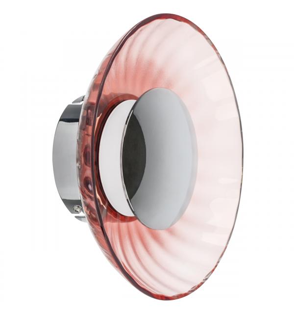 809012 Бра CELESTA LED 6W 300LM ХРОМ/РОЗОВЫЙ 3000K