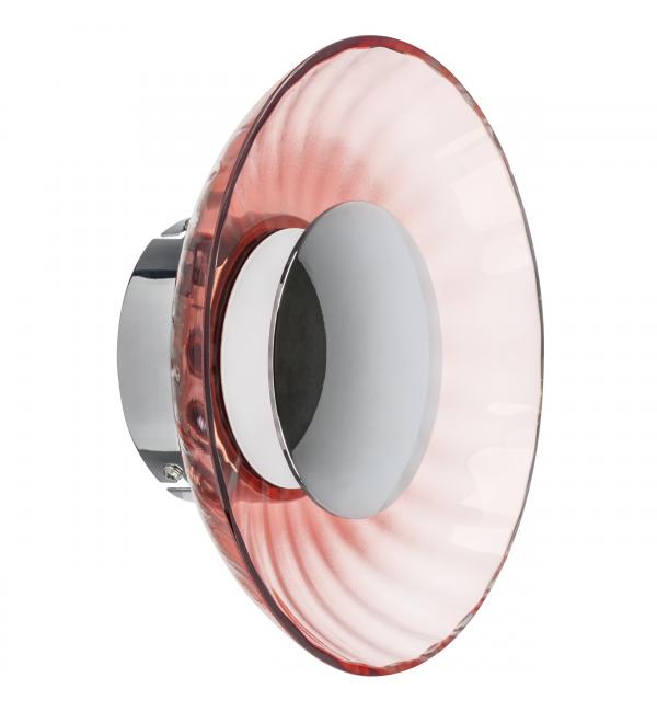 809012 Бра CELESTA LED 6W 300LM ХРОМ/РОЗОВЫЙ 3000K