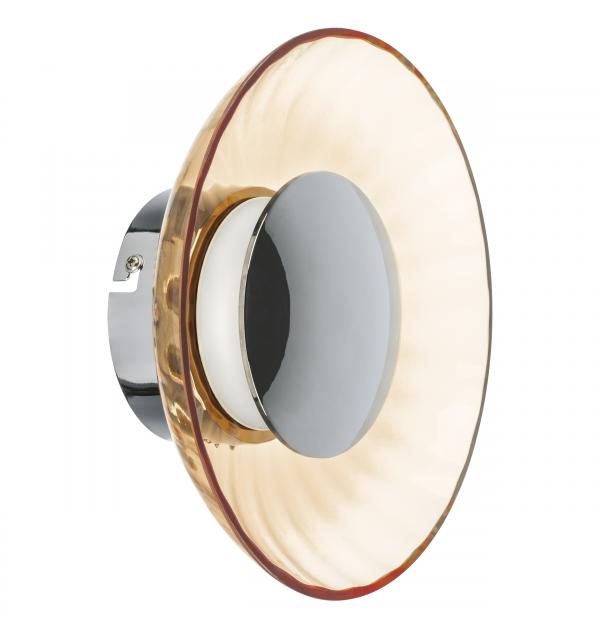 809013 Бра CELESTA LED 6W 300LM ХРОМ/КОНЬЯЧНЫЙ 3000K