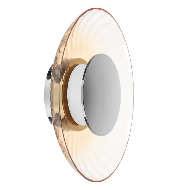 809023 Настенно-потолочный светильник CELESTA LED 24W 600LM ХРОМ/КОНЬЯЧНЫЙ 3000K