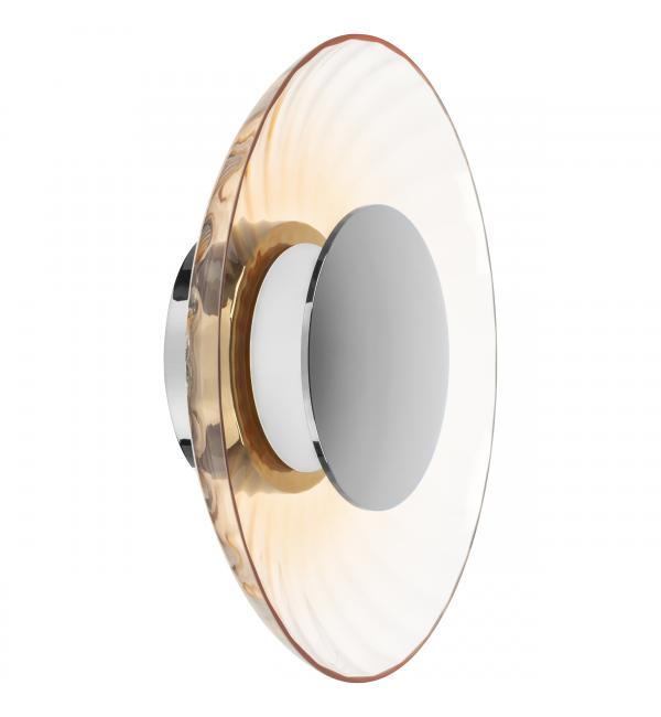 809023 Настенно-потолочный светильник CELESTA LED 24W 600LM ХРОМ/КОНЬЯЧНЫЙ 3000K