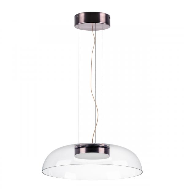 809210 Люстра CELESTA LED 24W 1200LM КОФЕЙНЫЙ/ПРОЗРАЧНЫЙ 3000K