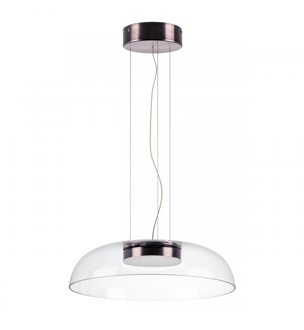 809210 Люстра CELESTA LED 24W 1200LM КОФЕЙНЫЙ/ПРОЗРАЧНЫЙ 3000K