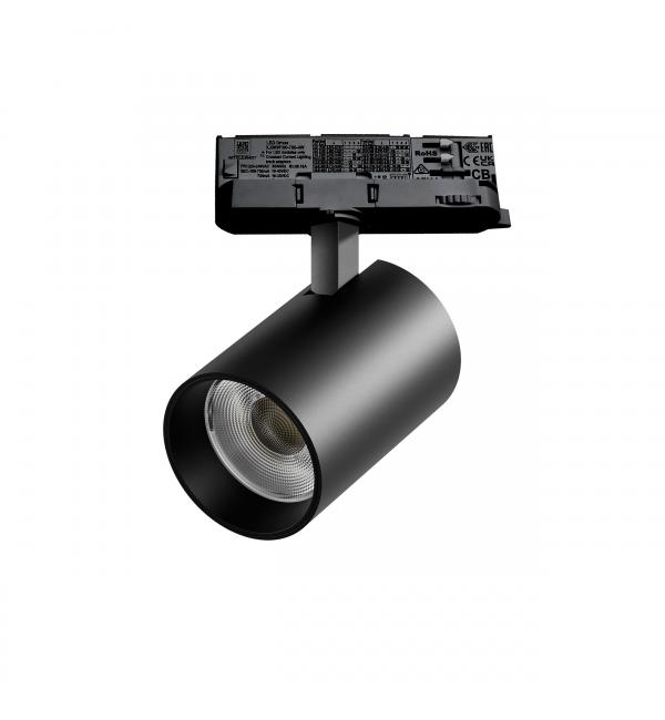 A5347QT Светильник ALTA BASE для трековой системы Quattro LED 30W 3525LM 24G ЧЕРНЫЙ 4000K с адаптером (215347 + 594037)