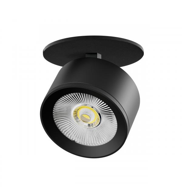 A5537RS Светильник ALTA PRO встраиваемый LED 15W 1700LM 36G ЧЕРНЫЙ 3000K со встр. чашей (215537 + 215007 + 215000-15)