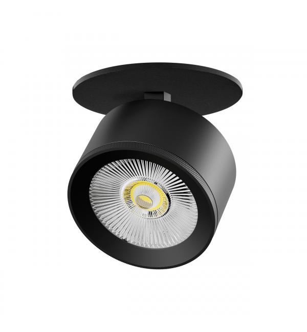 A5537RS Светильник ALTA PRO встраиваемый LED 15W 1700LM 36G ЧЕРНЫЙ 3000K со встр. чашей (215537 + 215007 + 215000-15)