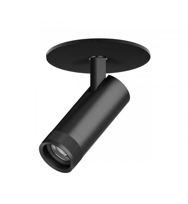 C4127RS Светильник CANNO PRO встраиваемый LED 12W 840LM 20-55G ЧЕРНЫЙ 2700-4200-6000К IP20 с адаптером (304127 + 215007)