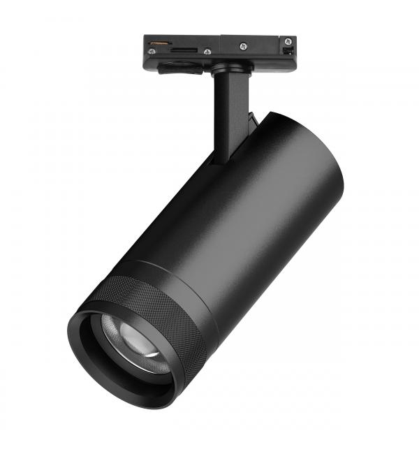 C4207SS Светильник CANNO PRO д/треков BARRA LED 20W 1400LM 20-55G ЧЕРНЫЙ 2700-4200-6000K IP20 с тонким адаптером (304207 + 592007-SS)