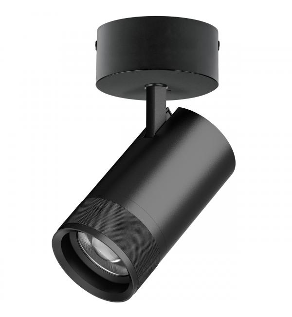 C4407SO Светильник CANNO PRO накладной LED 40W 2800LM 20-55G ЧЕРНЫЙ 2700-4200-6000K IP20 с адаптером (304407 + 215017)