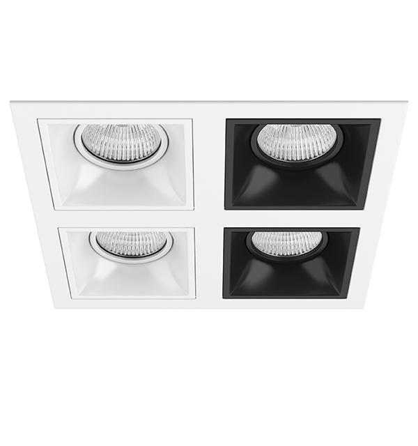D54606060707 Светильник DOMINO QUADRO МR16 (214546+214506+214506+214507+214507)