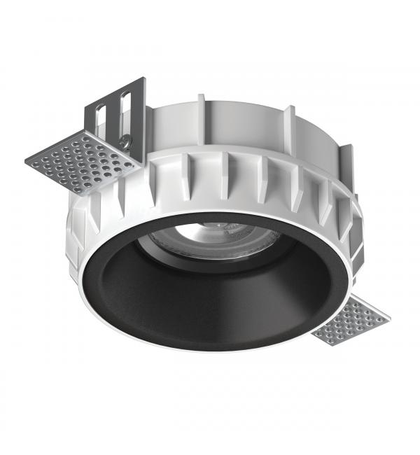 G214607BMOD Светильник DOMINO ROUND под LED модуль/лампу МR16 ЧЁРНЫЙ (214610+214607+214007)