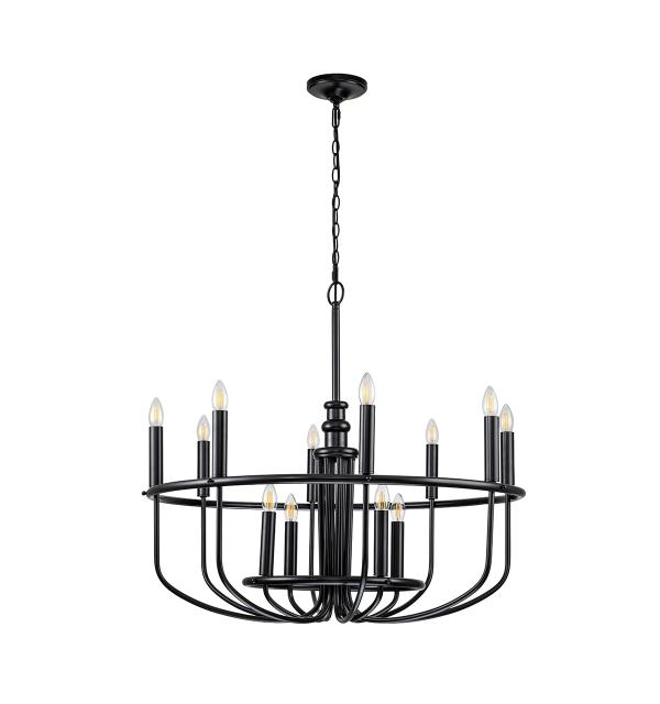 Люстра Kichler, Арт. KL-CAPITOL-HILL12-BLK