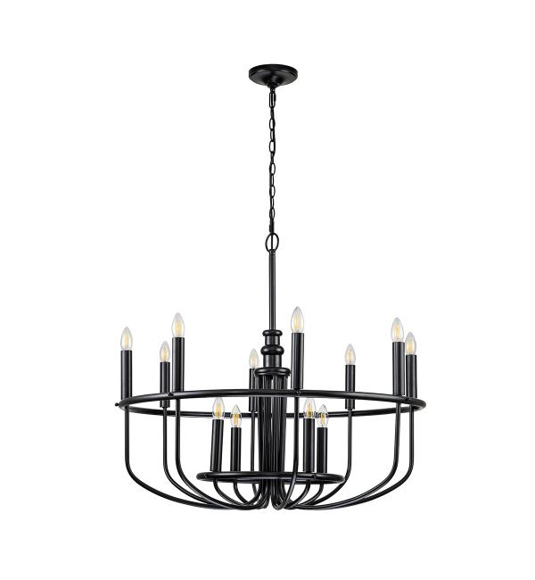 Люстра Kichler, Арт. KL-CAPITOL-HILL12-BLK