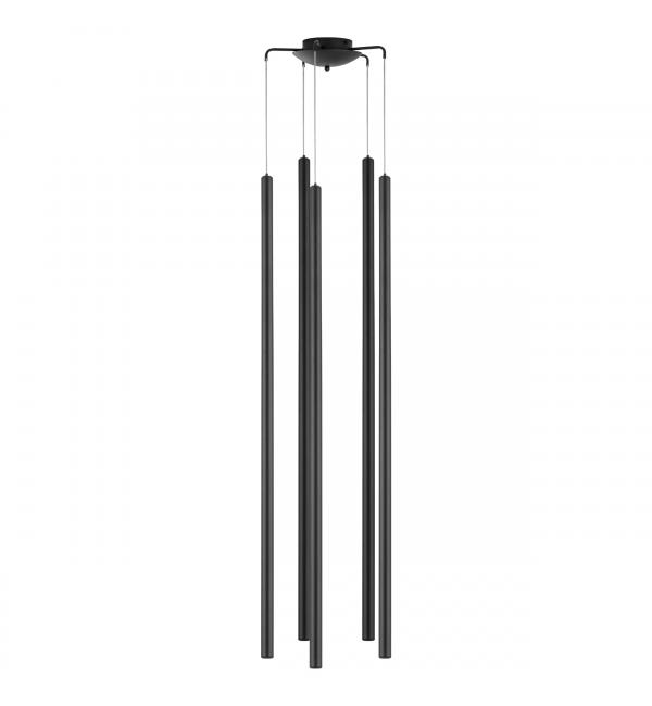 L5T747447 Люстра TUBO LED 25W 1600LM 25G ЧЕРНЫЙ 4000K (574727+747447 (5шт)
