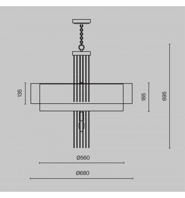 Подвесной светильник Maytoni MOD151PL-05G
