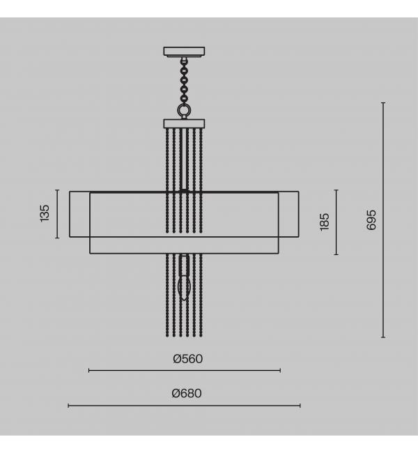 Подвесной светильник Maytoni MOD151PL-05G