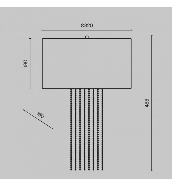 Настенный светильник (бра) Maytoni MOD151WL-01G