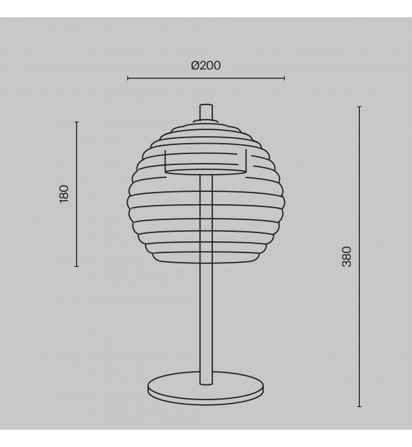 Настольный светильник Maytoni P060TL-L12BSK1