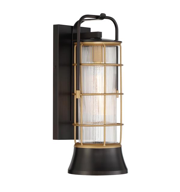 Настенный фонарь Eurofase, Арт. QN-RIVAMAR-M-BLK-GD