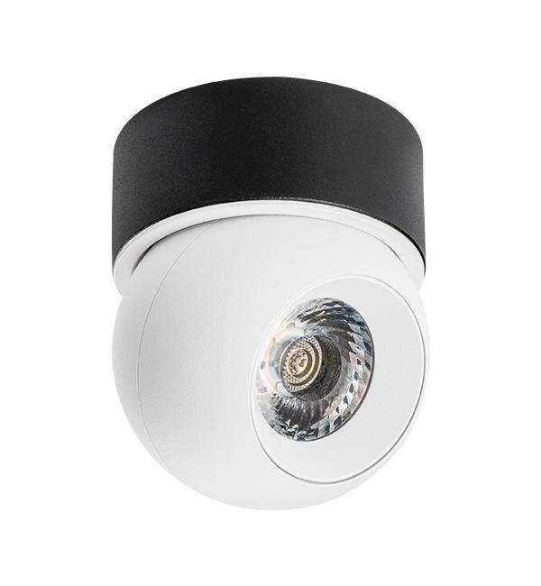 i06407 Светильник INTERO LED 9W 850LM 24G БЕЛЫЙ/ЧЕРНЫЙ 4000K (217064+521707)