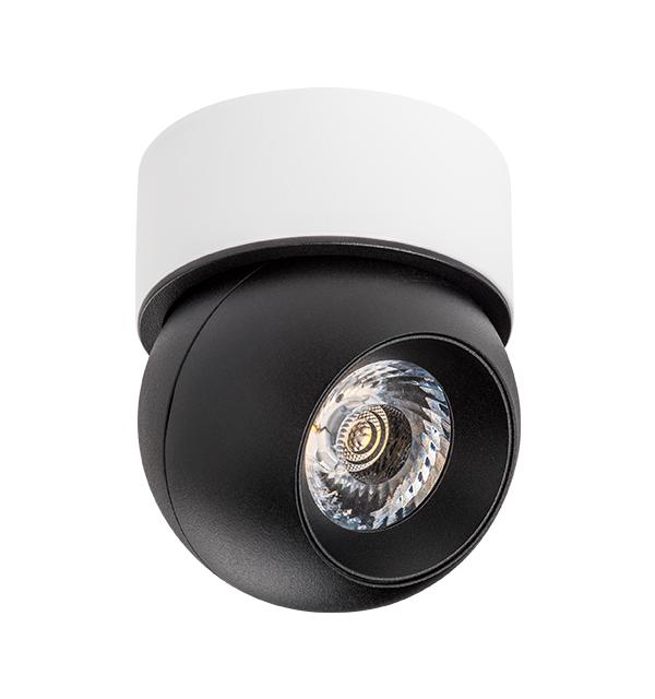 i07406 Светильник INTERO LED 9W 850LM 24G ЧЕРНЫЙ/БЕЛЫЙ 4000K (217074+521706)