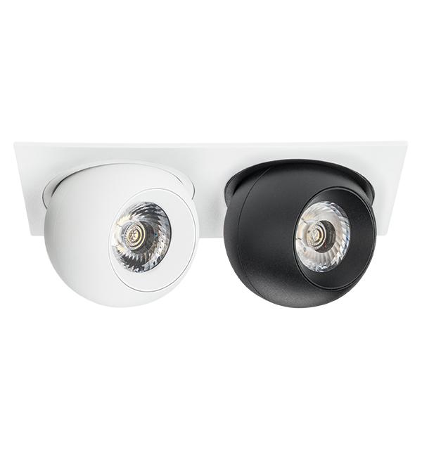 i5266474 Светильник INTERO LED 9W*2 850LM*2 24G БЕЛЫЙ/ЧЕРНЫЙ 4000K (217526+217064+217074)