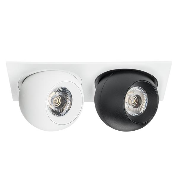 i5266474 Светильник INTERO LED 9W*2 850LM*2 24G БЕЛЫЙ/ЧЕРНЫЙ 4000K (217526+217064+217074)