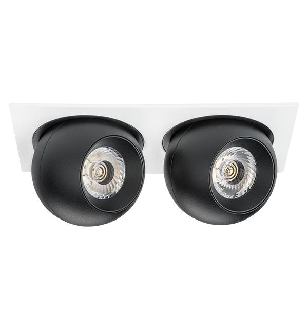 i5267272 Светильник INTERO LED 9W*2 850LM*2 24G БЕЛЫЙ/ЧЕРНЫЙ 3000K (217526+217072+217072)