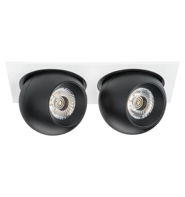 i5267474 Светильник INTERO LED 9W*2 850LM*2 24G БЕЛЫЙ/ЧЕРНЫЙ 4000K (217526+217074+217074)
