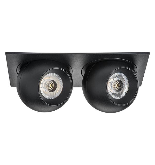 i5277474 Светильник INTERO LED 9W*2 850LM*2 24G ЧЕРНЫЙ 4000K (217527+217074+217074)