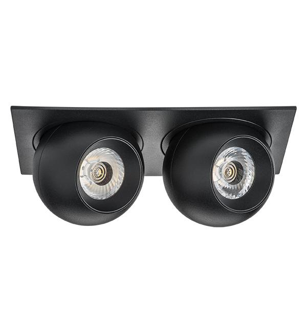 i5277474 Светильник INTERO LED 9W*2 850LM*2 24G ЧЕРНЫЙ 4000K (217527+217074+217074)