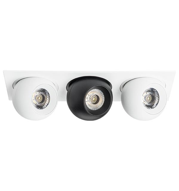i536647464 Светильник INTERO LED 9W*3 850LM*3 24G БЕЛЫЙ/ЧЕРНЫЙ 4000K (217536+217064+217074+217064)