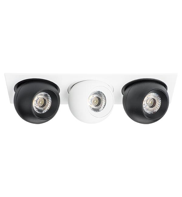 i536726272 Светильник INTERO LED 9W*3 850LM*3 24G БЕЛЫЙ/ЧЕРНЫЙ 3000K (217536+217072+217062+217072)