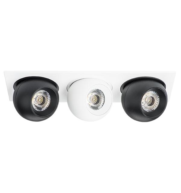 i536746474 Светильник INTERO LED 9W*3 850LM*3 24G БЕЛЫЙ/ЧЕРНЫЙ 4000K (217536+217074+217064+217074)