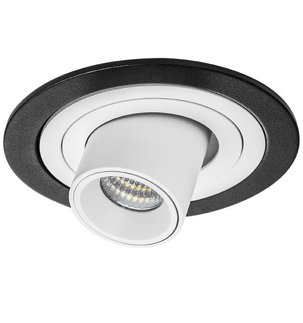 i617162 Светильник INTERO TUBO LED 7W 360LM 60G ЧЕРНЫЙ/БЕЛЫЙ 3000K (217617+217162)