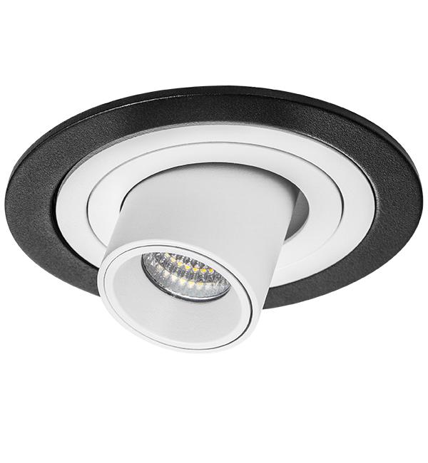 i617162 Светильник INTERO TUBO LED 7W 360LM 60G ЧЕРНЫЙ/БЕЛЫЙ 3000K (217617+217162)