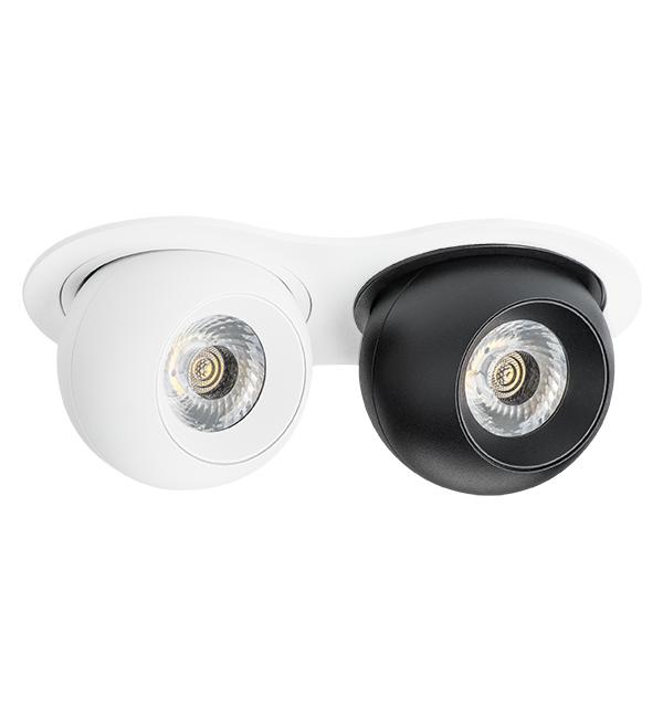 i6266272 Светильник INTERO LED 9W*2 850LM*2 24G БЕЛЫЙ/ЧЕРНЫЙ 3000K (217626+217062+217072)