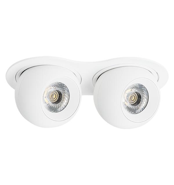 i6266464 Светильник INTERO LED 9W*2 850LM*2 24G БЕЛЫЙ 4000K (217626+217064+217064)