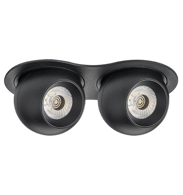 i6277272 Светильник INTERO LED 9W*2 850LM*2 24G ЧЕРНЫЙ 3000K (217627+217072+217072)