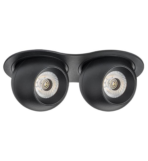 i6277272 Светильник INTERO LED 9W*2 850LM*2 24G ЧЕРНЫЙ 3000K (217627+217072+217072)