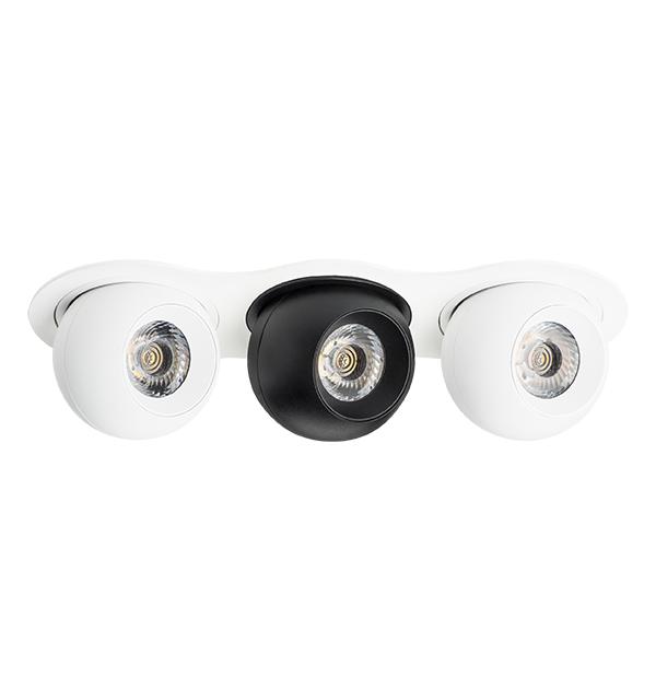 i636627262 Светильник INTERO LED 9W*3 850LM*3 24G БЕЛЫЙ/ЧЕРНЫЙ 3000K (217636+217062+217072+217062)