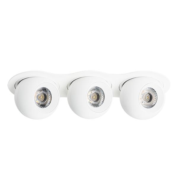 i636646464 Светильник INTERO LED 9W*3 850LM*3 24G БЕЛЫЙ 4000K (217636+217064+217064+217064)